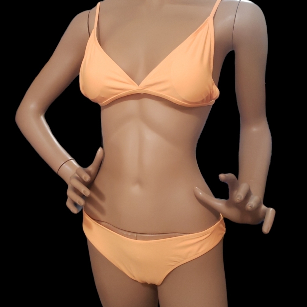 Shein orange two piece swimsuit large
